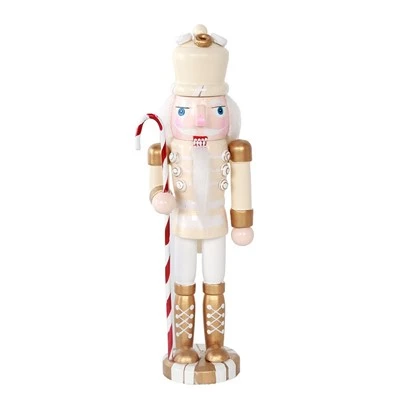 Golden Wooden Nutcracker Ornament Christmas